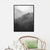 Brehn | Dunkle Farbe Nebelige Berge Leinwandkunst Natur Landschaft Moderne Texturierte Wanddekoration
