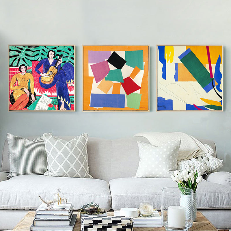 Brehn | Leinwandgrün Kunstdruck Fauvismus Henri Matisse Abstrakte Malerei Wanddekoration für das Zimmer