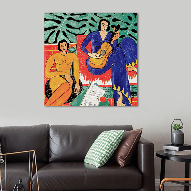 Brehn | Leinwandgrün Kunstdruck Fauvismus Henri Matisse Abstrakte Malerei Wanddekoration für das Zimmer