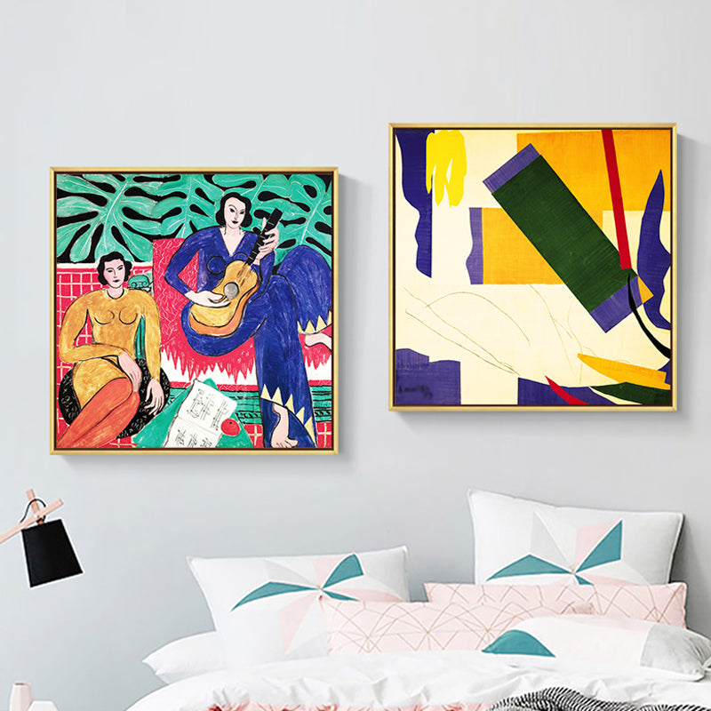 Brehn | Leinwandgrün Kunstdruck Fauvismus Henri Matisse Abstrakte Malerei Wanddekoration für das Zimmer