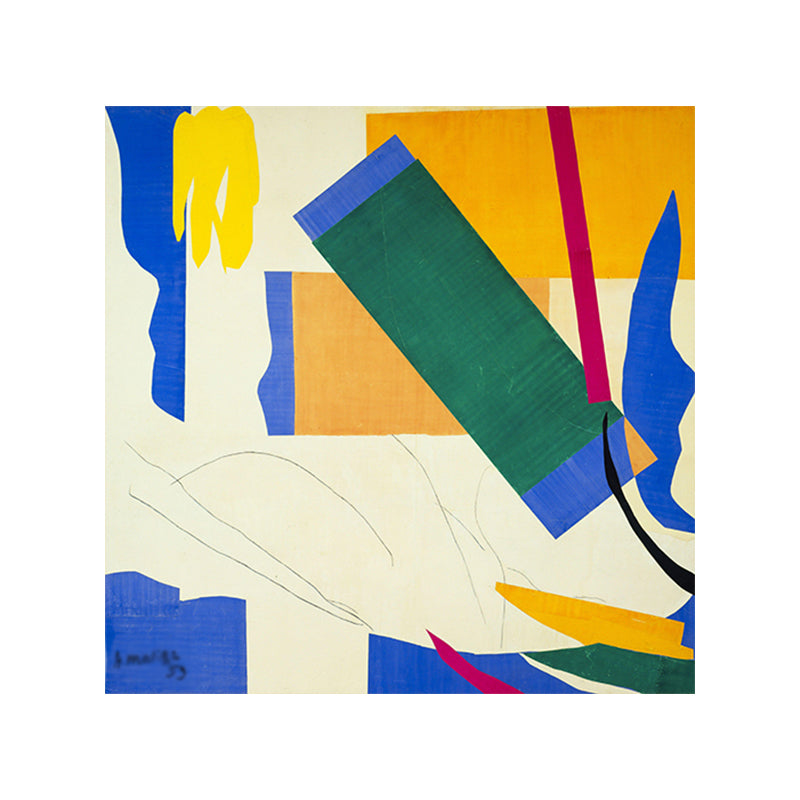 Brehn | Leinwandgrün Kunstdruck Fauvismus Henri Matisse Abstrakte Malerei Wanddekoration für das Zimmer
