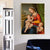 Brehn | Global Inspirierte Christliche Heiligenmalerei Dunkle Farbe Religion Wandkunst für Zuhause