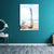 Brehn | Beach Bare Trunk Seascape Leinwanddruck Tropen Texturiertes Wandkunst in Hellblau