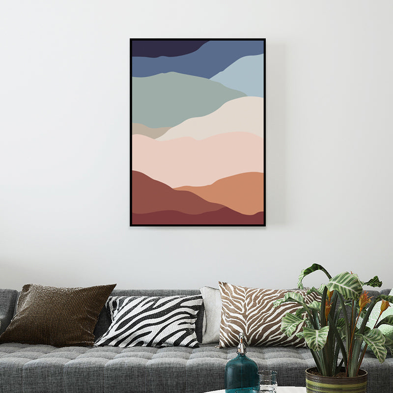 Brehn | Abstraktes Mustertapete Pastellfarbige Leinwandkunst-Drucke Texturiert für Wohnzimmer