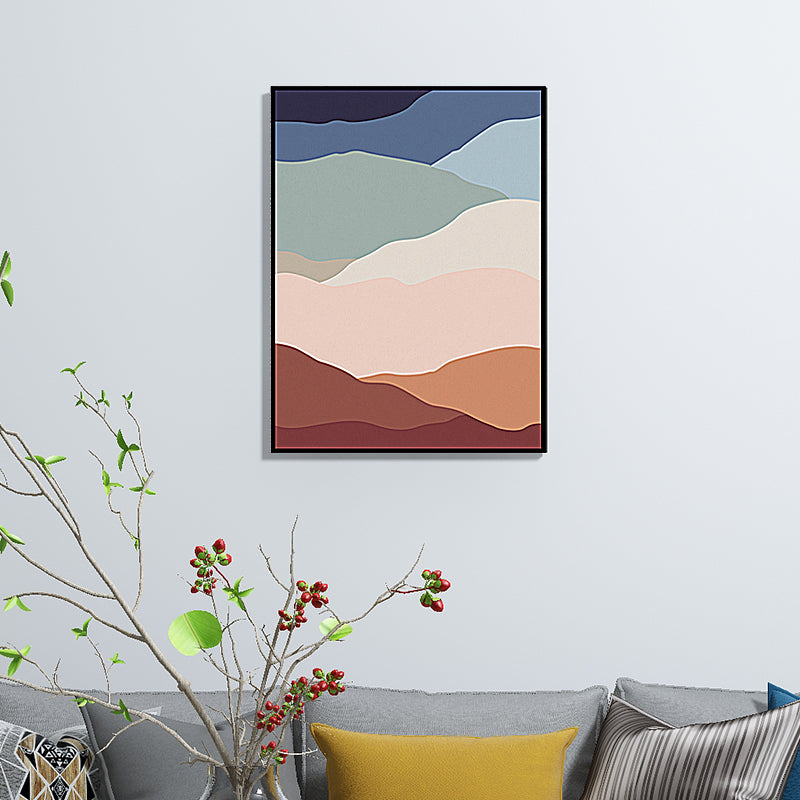 Brehn | Abstraktes Mustertapete Pastellfarbige Leinwandkunst-Drucke Texturiert für Wohnzimmer