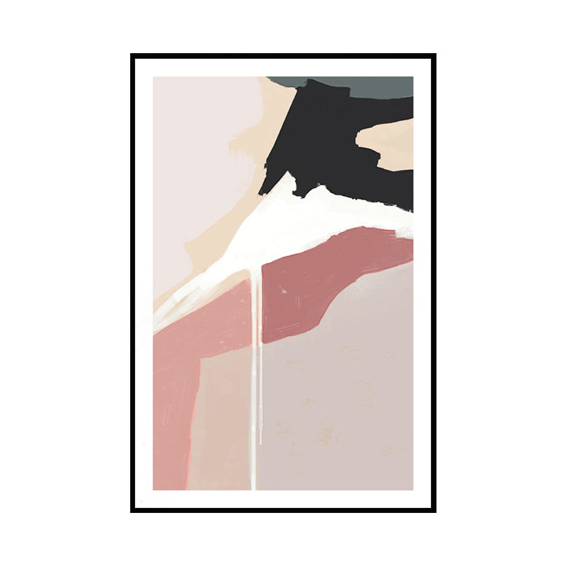 Brehn | Skandinavischer Leinwanddruck Rosa Abstract Muster Wandkunst für das Wohnzimmer (Mehrere Größen verfügbar)