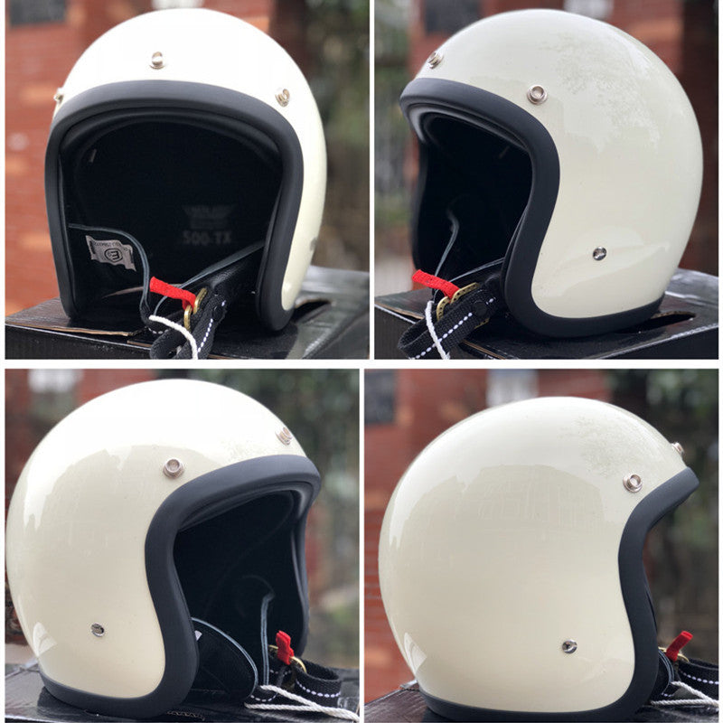 Retro Open-Face Motorradhelm Brehn