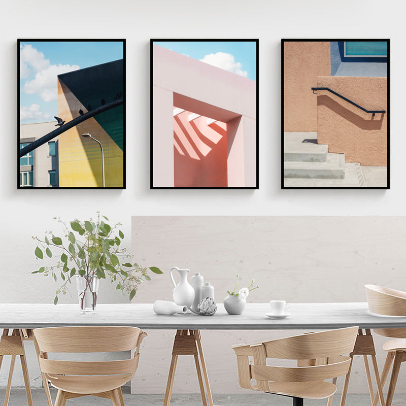 Brehn | Illustrationen Wandkunst Dekor Texturiertes Skandinavisches Esszimmer Leinwanddruck
