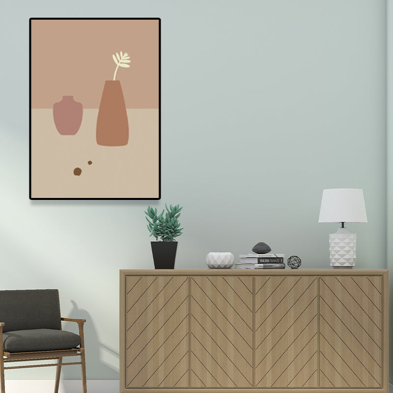 Brehn | Hellkhaki Blumen Wanddekoration Keramiktopf Nordisch Texturiert für Wohnzimmer, Mehrere Größen