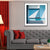 Brehn | Nordic Canvas Print Dunkle Farbe Ecke eines Gebäudes und Stuhl Wandkunst Dekor für Schlafzimmer