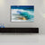 Brehn | Blue Sea Surge Leinwandkunst Ozeanszenerie Tropix Texturierte Wanddekoration für das Wohnzimmer
