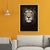 Brehn | Dunkle Farbe Löwenkopf Leinwand Kunst Wildtier Moderne Texturierte Wanddekoration für das Schlafzimmer