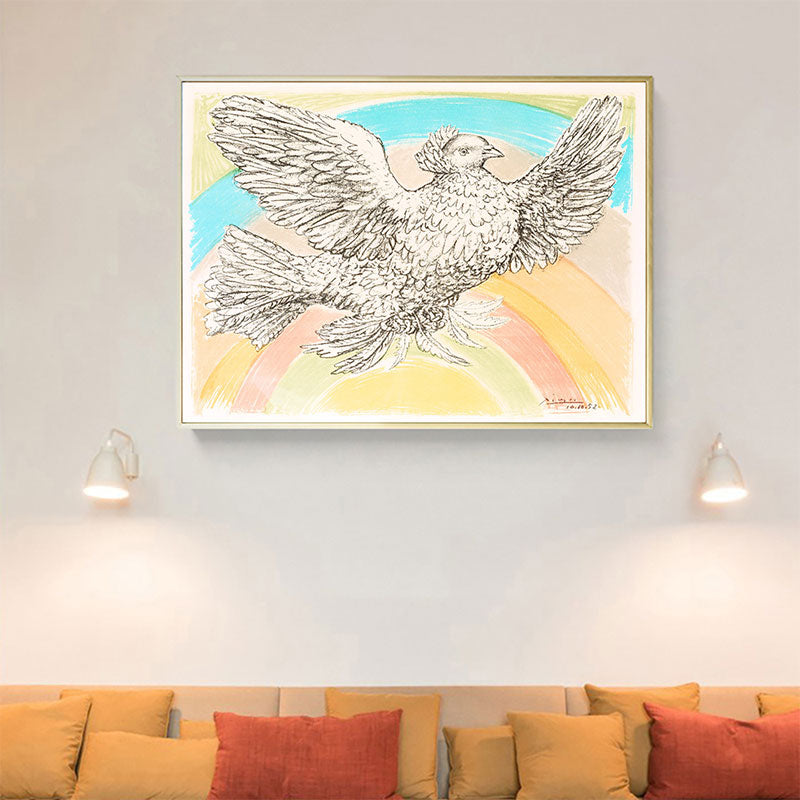 Brehn | Nordic Style Charakter Malerei Küche Rückenfliese Wandkunst Druck in Hellfarbe