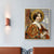 Brehn | Leinwand Texturiertes Gemälde Retro Stil Dienstmädchen und Blumen Wandkunst Dekor, Mehrere Größen