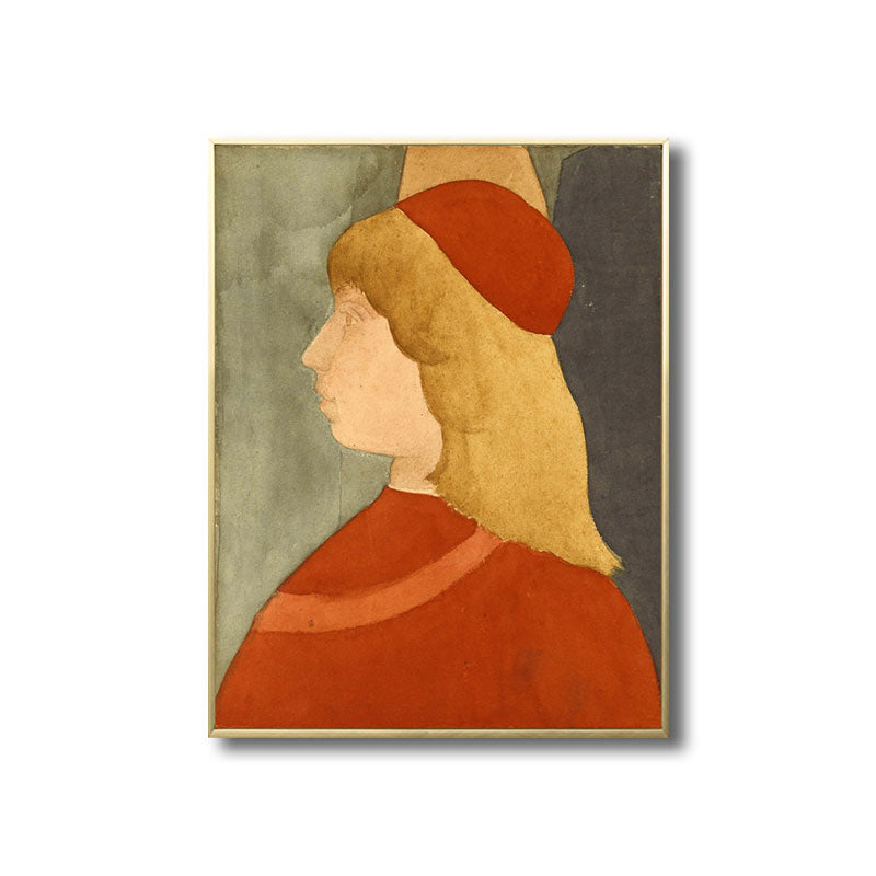 Brehn | Ölgemälde Maiden Kunst Retro Leinwand Texturiertes Wandbild in Sanften Farben, Mehrere Größen