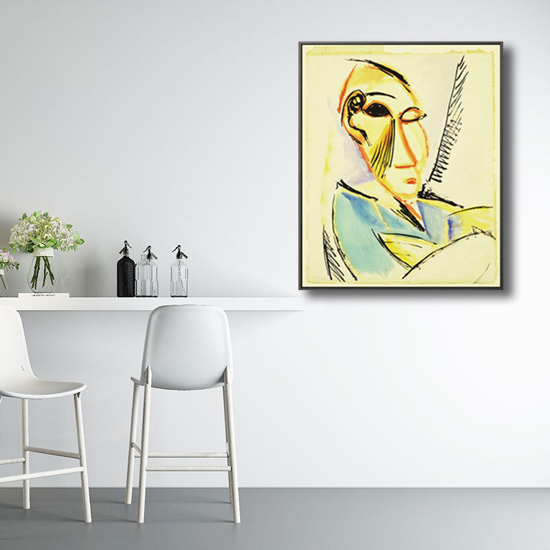 Brehn | Pastellfarbene nordische Malerei Neuheitsfigur Wandkunst für die Küche, mehrere Größen