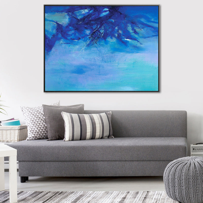 Brehn | Berg Wanddekoration Zeitgenössischer Stil Texturiertes Wohnzimmer Leinwand, Mehrere Größen