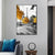 Brehn | Straßen Wandkunstdruck Gelbes Leinwandgemälde für Wohnkultur, mehrere Größen erhältlich