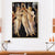 Brehn | Vintage Stil Schwangere Frau Malerei Leinwand Braun Wiederbelebung Religion Wandkunst Druck