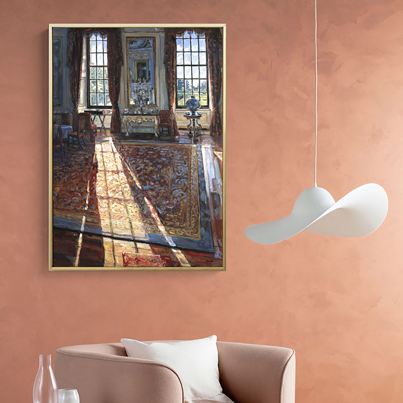 Brehn | Haus Innenraum Ölmalerei Leinwand Traditioneller Stil Leinwand Wandkunst, Verschiedene Größen
