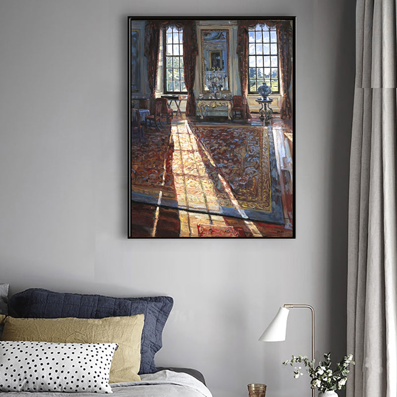 Brehn | Haus Innenraum Ölmalerei Leinwand Traditioneller Stil Leinwand Wandkunst, Verschiedene Größen