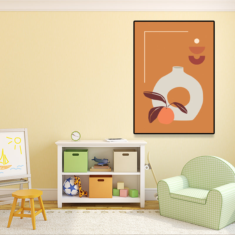Brehn | Pastellfarbiger Topf Eingewickelte Leinwand Texturiert Nordische Wohnzimmer Wandkunst Deco, Mehrere Größenoptionen
