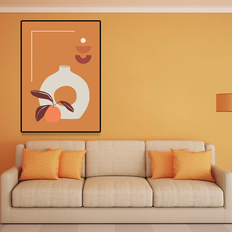 Brehn | Pastellfarbiger Topf Eingewickelte Leinwand Texturiert Nordische Wohnzimmer Wandkunst Deco, Mehrere Größenoptionen