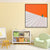 Brehn | Nordic Man mit Treppenmalerei Stilleben Wandkunst Deco in Orange für Schlafzimmer