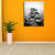 Brehn | Fotoposter Flusssteine Leinwand Wandkunst für das Wohnzimmer, Grau und Gelb, Texturiert