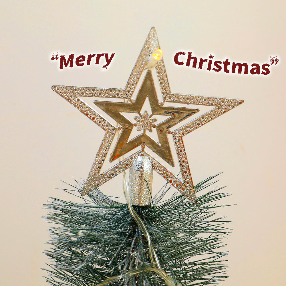 Mini-Weihnachtsbaum aus Kiefernnadeln, 60 cm, beleuchtet