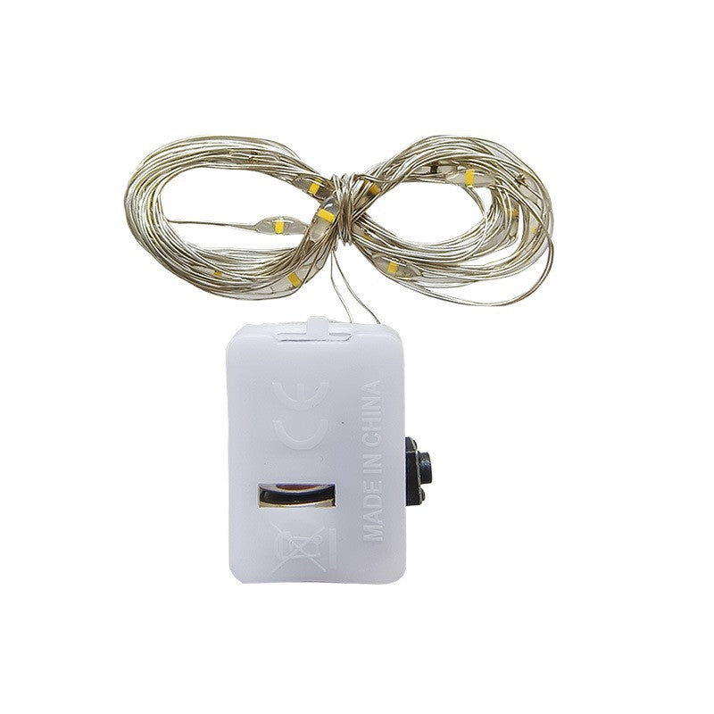 LED-Kupferdraht-Lichterkette mit Batteriebox