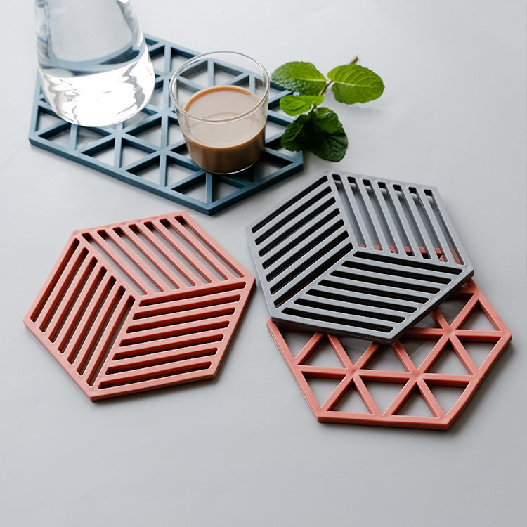 Unisex Silikon Untersetzer mit modernem geometrischem Design Brehn