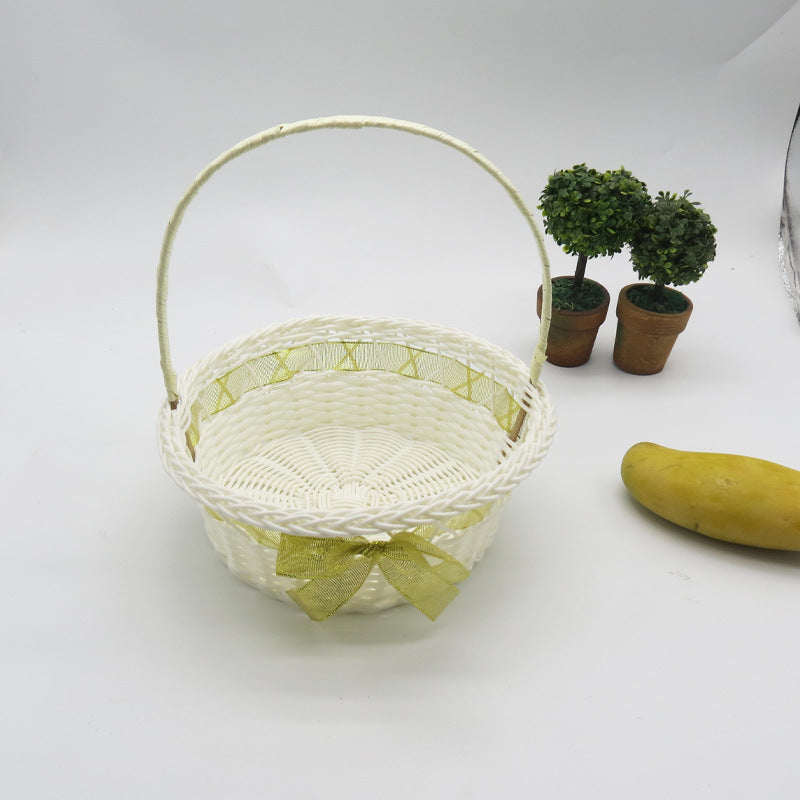 Damen Eleganter Korb mit geflochtenem Design Brehn