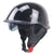 Klassischer Halbschalen-Motorradhelm mit Visier Brehn