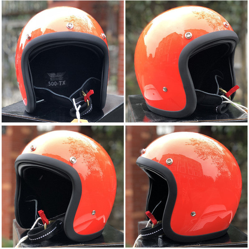 Retro Open-Face Motorradhelm Brehn