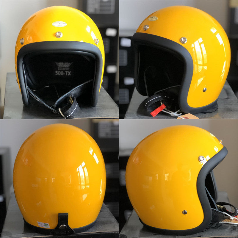 Retro Open-Face Motorradhelm Brehn