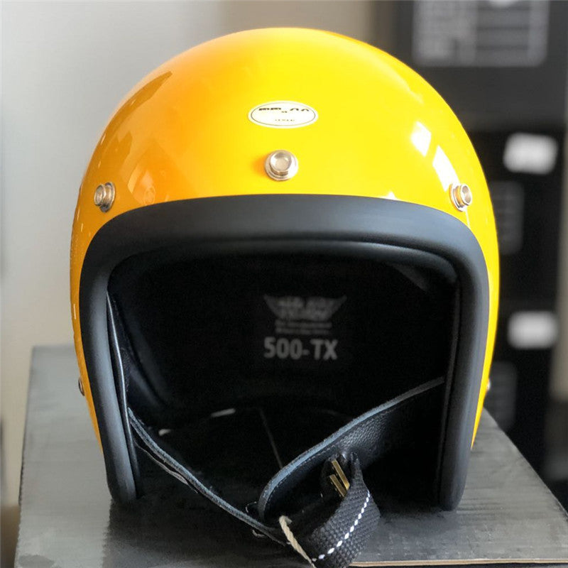 Klassischer Cruiser Motorradhjelm Brehn