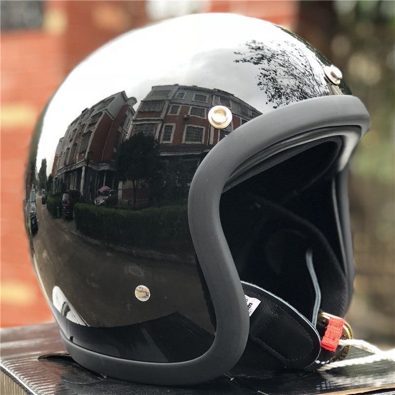 Klassischer Cruiser Motorrad Sicherheitshelm Brehn