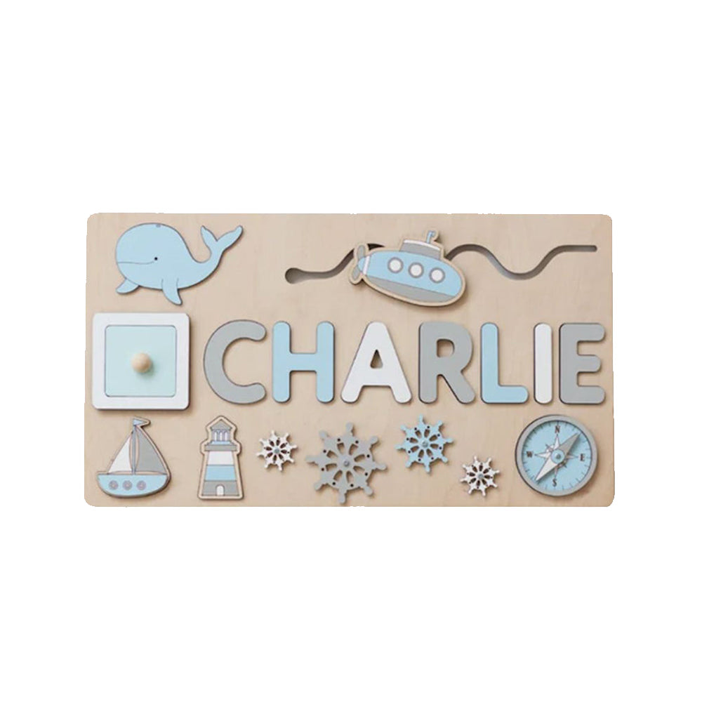 Brehn | Personalisierter Holzname-Puzzle