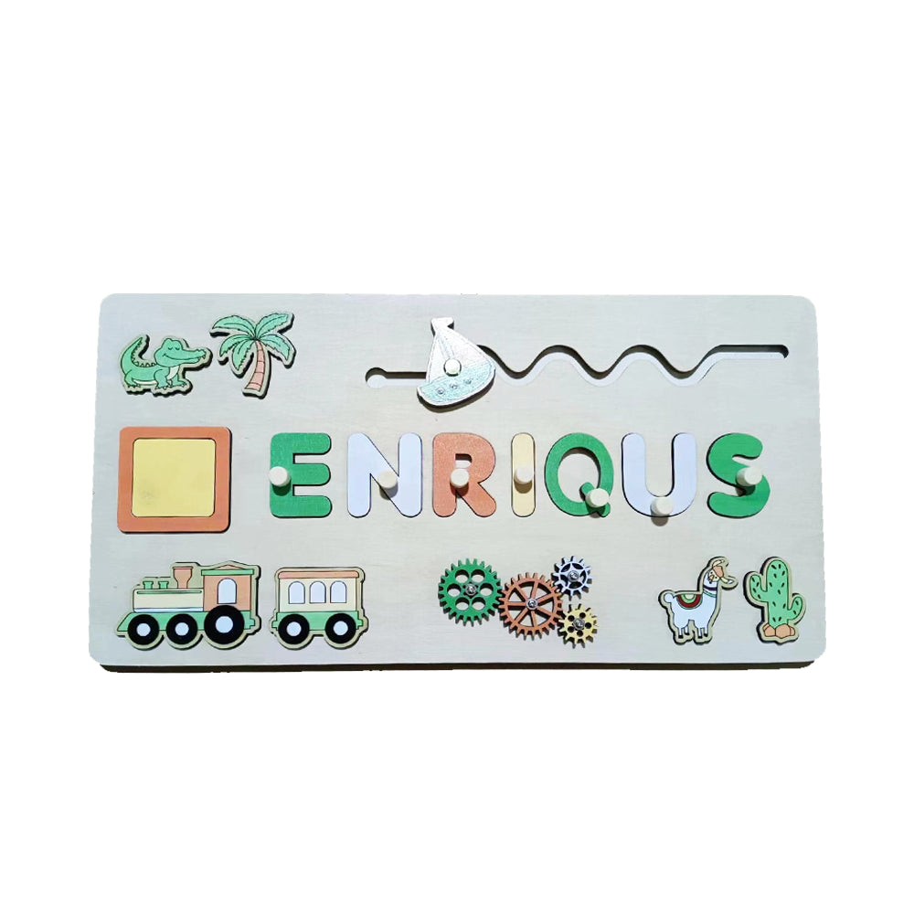 Brehn | Personalisierter Holzname-Puzzle