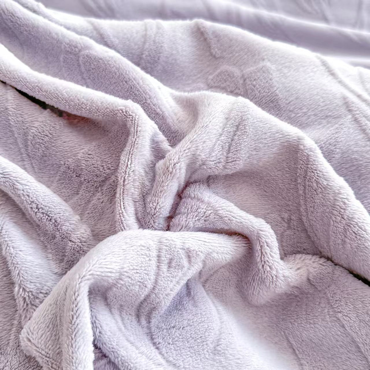 Milchfaser-Fleece Bettwäsche-Set, doppelseitig, 4-teilig