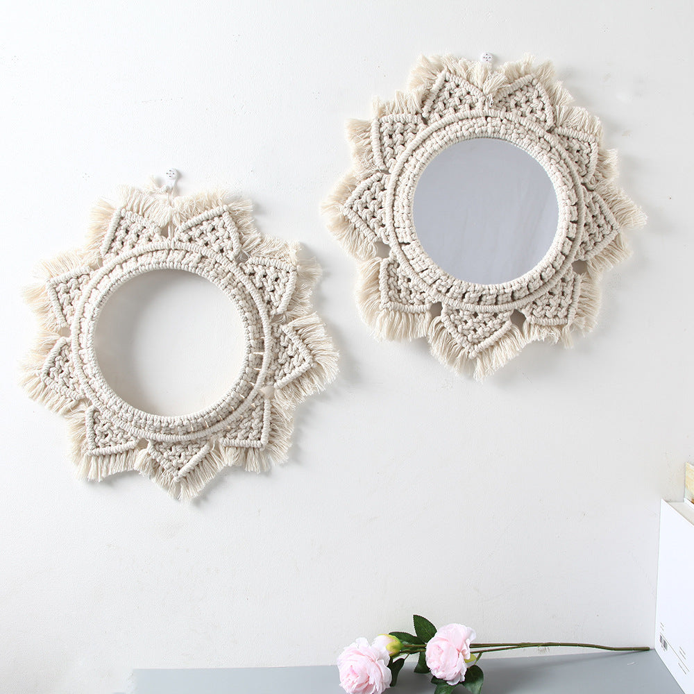 Macrame dekorativer Wandspiegel Brehn