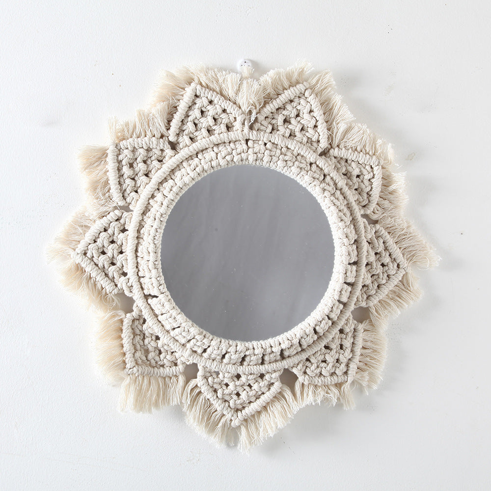 Macrame dekorativer Wandspiegel Brehn