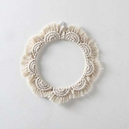 Dekorativer Macramé Wandspiegel Brehn