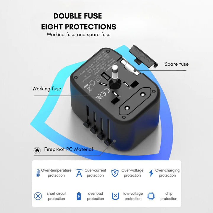 Universal 100V-220V Smart Reiseadapter Spannungswandler