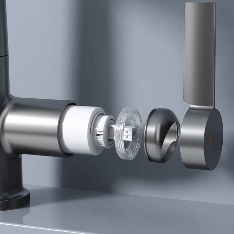 Brehn | AquaElegance Digitaler Wasserhahn Booster | Intelligente Steuerung mit präziser digitaler Anzeige für modernes Wohnen