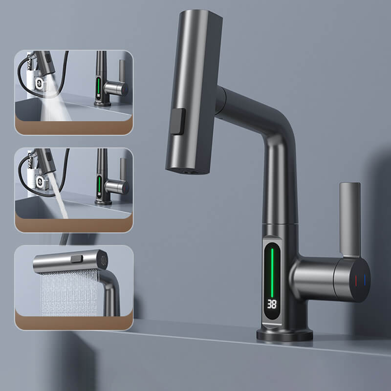 Brehn | AquaElegance Digitaler Wasserhahn Booster | Intelligente Steuerung mit präziser digitaler Anzeige für modernes Wohnen
