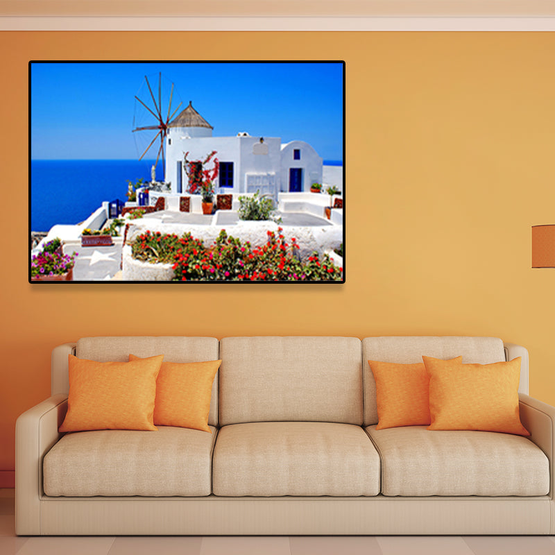 Brehn | Fotografie Küstenleinwand Wandkunst Strandlandschaft in hellen Farben für das Wohnzimmer