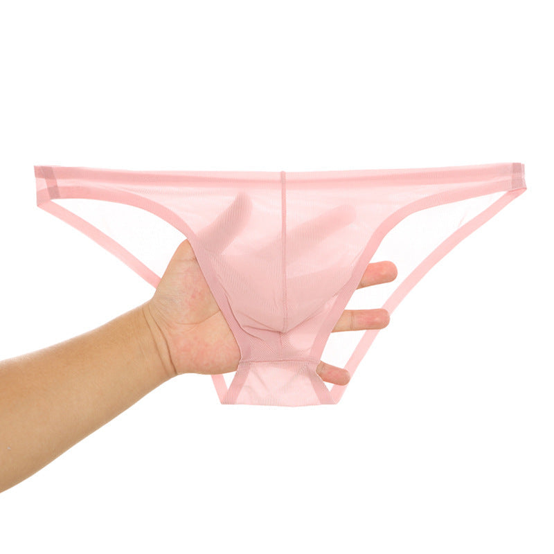 NAHTLOSER, ULTRADÜNNER, TRANSPARENTER SLIP AUS EISSEIDE