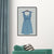 Brehn | Mode Kleid Kunstdruck viktorianische Leinwand Wanddekoration in Blau für das Schlafzimmer, mehrere Größen